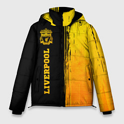 Куртка зимняя мужская Liverpool - gold gradient по-вертикали, цвет: 3D-черный
