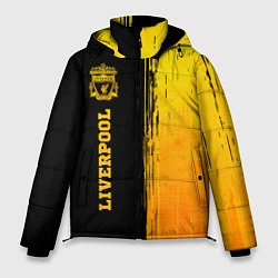 Куртка зимняя мужская Liverpool - gold gradient по-вертикали, цвет: 3D-черный