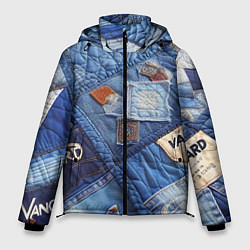 Мужская зимняя куртка Vanguard jeans patchwork - ai art