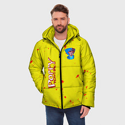 Куртка зимняя мужская Poppy Playtime Хагги Вагги монстр, цвет: 3D-красный — фото 2