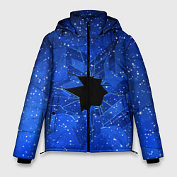 Мужская зимняя куртка Расколотое стекло - звездное небо