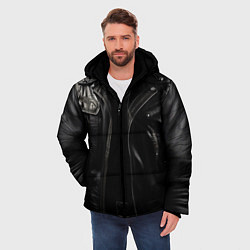 Куртка зимняя мужская Косуха терминатора чёрная, цвет: 3D-черный — фото 2