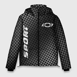 Куртка зимняя мужская Chevrolet sport carbon, цвет: 3D-черный
