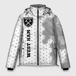 Куртка зимняя мужская West Ham sport на светлом фоне по-вертикали, цвет: 3D-черный
