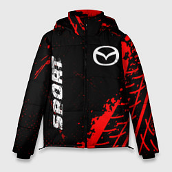Куртка зимняя мужская Mazda red sport tires, цвет: 3D-черный