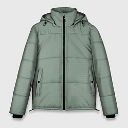 Куртка зимняя мужская Светлый серо-зелёный текстурированный, цвет: 3D-черный