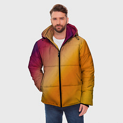 Куртка зимняя мужская Абстракция солнечный луч, цвет: 3D-светло-серый — фото 2