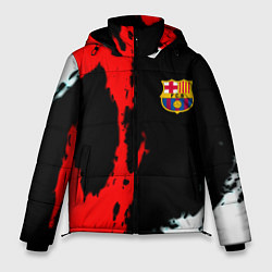 Мужская зимняя куртка Barcelona fc краски спорт