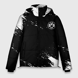 Куртка зимняя мужская Borussia краски чёрно белый, цвет: 3D-красный