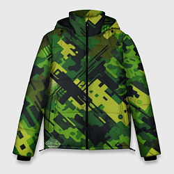 Куртка зимняя мужская Camouflage - pattern ai art, цвет: 3D-черный