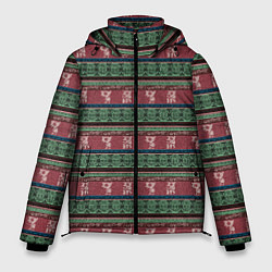 Куртка зимняя мужская Древняя Мексика, цвет: 3D-красный
