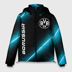 Куртка зимняя мужская Borussia неоновые лампы, цвет: 3D-черный