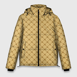 Куртка зимняя мужская Паттерн серп и молот luxury, цвет: 3D-светло-серый