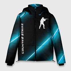 Куртка зимняя мужская Counter Strike неоновые лампы, цвет: 3D-черный