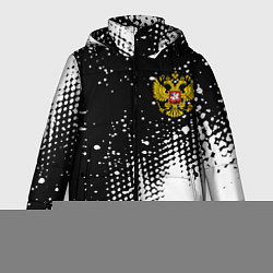 Куртка зимняя мужская Герб Росси краски, цвет: 3D-черный