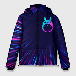 Куртка зимняя мужская Totoro neon blast lines, цвет: 3D-черный