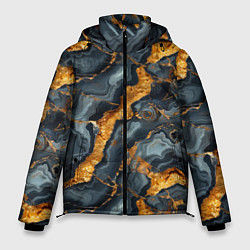 Куртка зимняя мужская Золотой мрамор, цвет: 3D-светло-серый