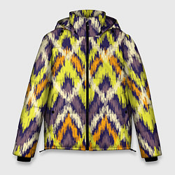 Мужская зимняя куртка Разноцветный ромбовидный орнамент