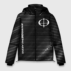 Куртка зимняя мужская Ozzy Osbourne metal rock lines, цвет: 3D-черный