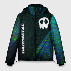 Куртка зимняя мужская Babymetal glitch blue, цвет: 3D-черный