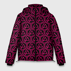 Мужская зимняя куртка Linkin park pink logo