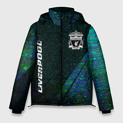 Куртка зимняя мужская Liverpool glitch blue, цвет: 3D-черный