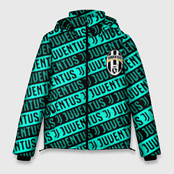 Куртка зимняя мужская Juventus pattern logo steel, цвет: 3D-светло-серый