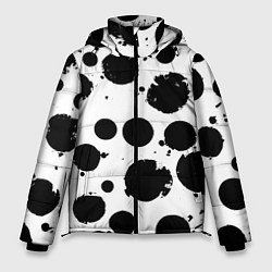 Куртка зимняя мужская Abstract black blots - ai art fantasy, цвет: 3D-черный