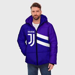 Куртка зимняя мужская Juventus sport geometry line, цвет: 3D-светло-серый — фото 2