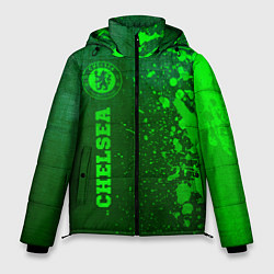 Куртка зимняя мужская Chelsea - green gradient по-вертикали, цвет: 3D-черный