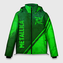 Куртка зимняя мужская Metallica - green gradient вертикально, цвет: 3D-черный