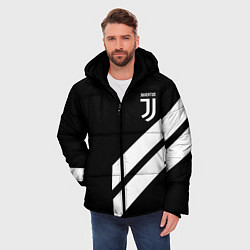 Куртка зимняя мужская Juventus line white, цвет: 3D-красный — фото 2