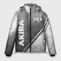 Куртка зимняя мужская Akira - grey gradient вертикально, цвет: 3D-черный