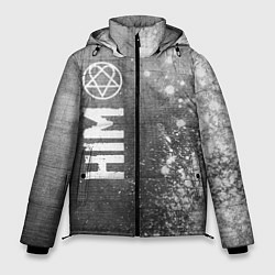 Куртка зимняя мужская HIM - grey gradient по-вертикали, цвет: 3D-черный