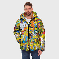 Куртка зимняя мужская Simpsons Stories, цвет: 3D-красный — фото 2