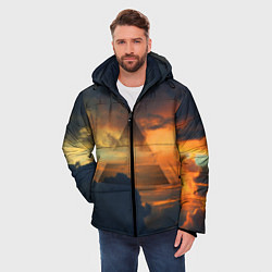 Куртка зимняя мужская 30 seconds to mars, цвет: 3D-черный — фото 2