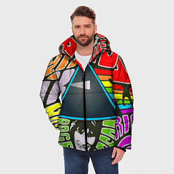 Куртка зимняя мужская Pink Floyd, цвет: 3D-черный — фото 2