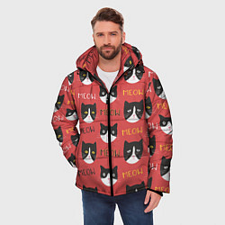 Куртка зимняя мужская Meow, цвет: 3D-красный — фото 2