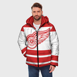 Куртка зимняя мужская Detroit Red Wings, цвет: 3D-красный — фото 2
