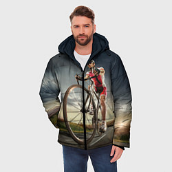 Куртка зимняя мужская Велогонщик, цвет: 3D-черный — фото 2