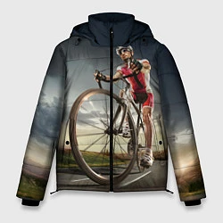 Куртка зимняя мужская Велогонщик, цвет: 3D-светло-серый