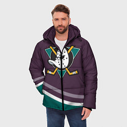 Куртка зимняя мужская Anaheim Ducks Selanne, цвет: 3D-красный — фото 2