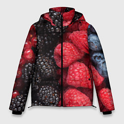 Куртка зимняя мужская Ягодная, цвет: 3D-черный