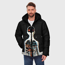 Куртка зимняя мужская Three Days Grace: Skeleton, цвет: 3D-светло-серый — фото 2