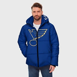 Куртка зимняя мужская St Louis Blues: Tarasenko 91, цвет: 3D-светло-серый — фото 2