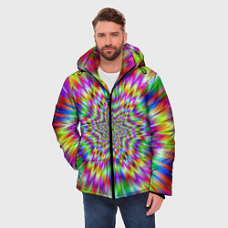 Куртка зимняя мужская Спектральная иллюзия, цвет: 3D-черный — фото 2