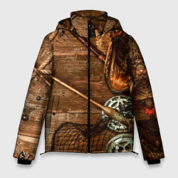 Куртка зимняя мужская Рыбацкий стол, цвет: 3D-красный