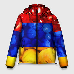 Куртка зимняя мужская Флаг Армении, цвет: 3D-светло-серый