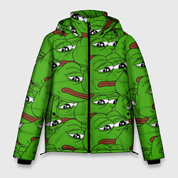 Куртка зимняя мужская Sad frogs, цвет: 3D-красный