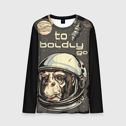 Мужской лонгслив Monkey: to boldly go